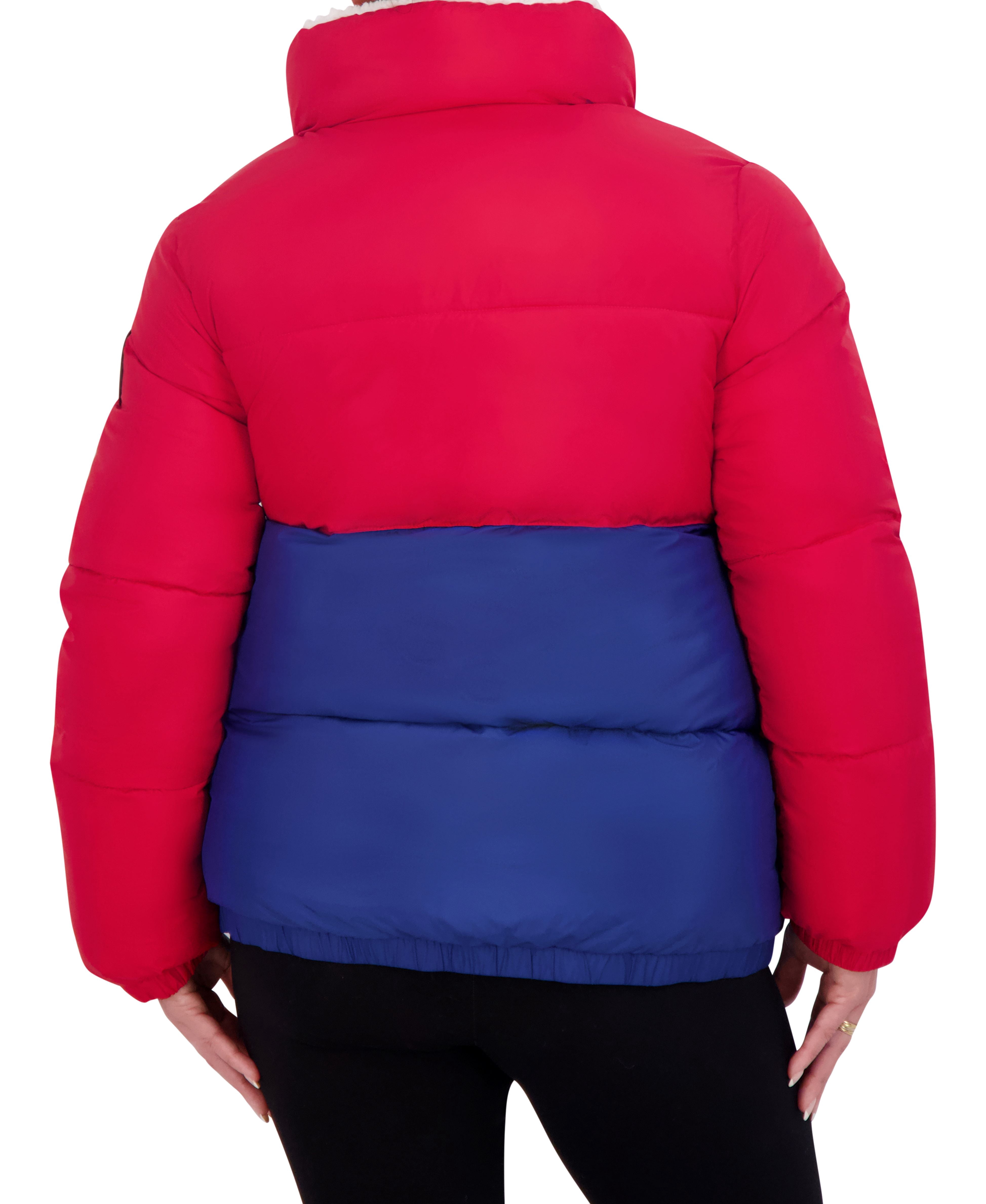 Reebok Women's Reversible Puffer and Faux Shearling Jacket, Sizes XS-3X