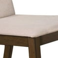 thumbnail image 4 of Fabric Dining Chair with Wooden Backing, Set of 2, Beige- Saltoro Sherpi, 4 of 5