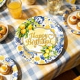 thumbnail image 7 of FEOLGEHLY 20PCS Disposable Plates, Lemon Themed Paper Plates 7 Inch, Paper Food Trays, Fruit Trays For Serving For Party, Summer Paper Plates, for Party Birthday Party & Events (A), 7 of 7