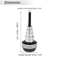thumbnail image 4 of Slider de marco de motocicleta de 20mm Aleación de aluminio Plástico Protección de carenado Pad de choque Guard 62mm 136mm Tono plateado 1 Pc, 4 of 7