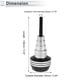 thumbnail image 4 of Slider de marco de motocicleta de 20mm Aleación de aluminio Plástico Protección de carenado Pad de choque Guard 62mm 136mm Tono plateado 1 Pc, 4 of 7