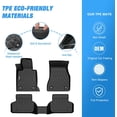 thumbnail image 3 of Nilight TPE Floor Mats for BMW 5 Series G30 520i 530e 530i 535i 540i 540d 550i 2017 2018 2019 2020 2021 2022 2023, All Weather Custom Fit Heavy Duty Floor Liners, 3 of 7