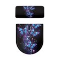 thumbnail image 2 of HELLHERO Adds Holiday Charm Polyester Toilet Lid Cover, Elastic Bottom, Stretch U-Shaped Soft, Machine Washable, Butterfly, 2 of 6