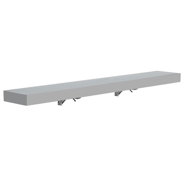 GloryStar Étagère de Service de Concession Rabattable et Pliante, Support en Acier Inoxydable à Bord Trapézoïdal pour Roulotte, Fenêtre de Service, Restaurant Ou Garage