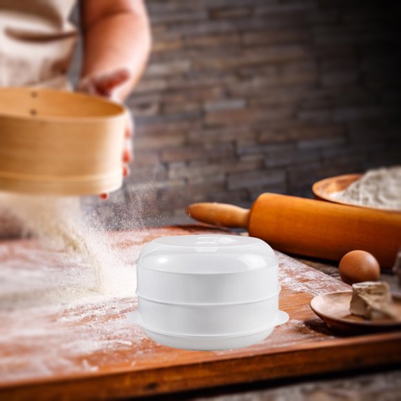 Vaporera forma forma forma ABS para microondas para cocinar, vaporera para calentar, con tapa, saludables, utensilios de cocina para pescado perfecl Vaporizador de microondas