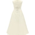 thumbnail image 2 of Flower Girl Dress Embroidered A-Line Organza Long Dress Ivory 16 HC1732, 2 of 5