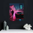 thumbnail image 4 of JEUXUS Vaporwave No Vacancy Outrun Styled Artwork Poster Decorative Painting Canvas Wall Art Living Room Posters Gifts Bedroom Painting, 4 of 4