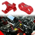 thumbnail image 2 of 4pcs Red AN10 19mm Hose Separator Clamp Fitting Adapter with Wrench for Car Aluminum Alloy, 2 of 7