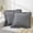Black Plaid, variant on 2 Pcs Plaid Ruffle Pillow Case Queen Size, Cotton Gingham Ruffled Euro Sham Pillow Covers 20x30 Inch, Linen Feel Plaid Bed Pillow Shams with Envelope Closure for Sofa Bed (Dusty Blue Plaid)
