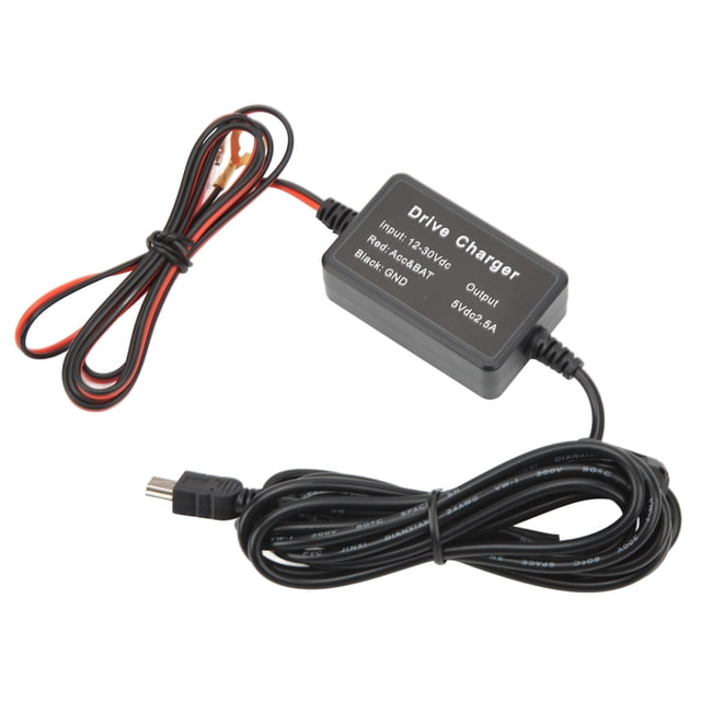 Dash Camera Charger, Dash Cam Hardwire Kit 12V-30V To 5V High Current Proof Hidden Wiring Low Voltage Protection For GPS Navigator