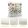 thumbnail image 4 of Orinice Flowers Garden Graphic Decorative Cushion Throw Pillow Cover for Home Living Room Sofa, High-Quality Spring Aesthetic 1PC Mother's Day Gift 18x18in, 4 of 5