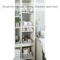 thumbnail image 4 of Simplify 6 Pack Multi-Sized Organizing Basket Plastic Storage Set in Grey, 4 of 12