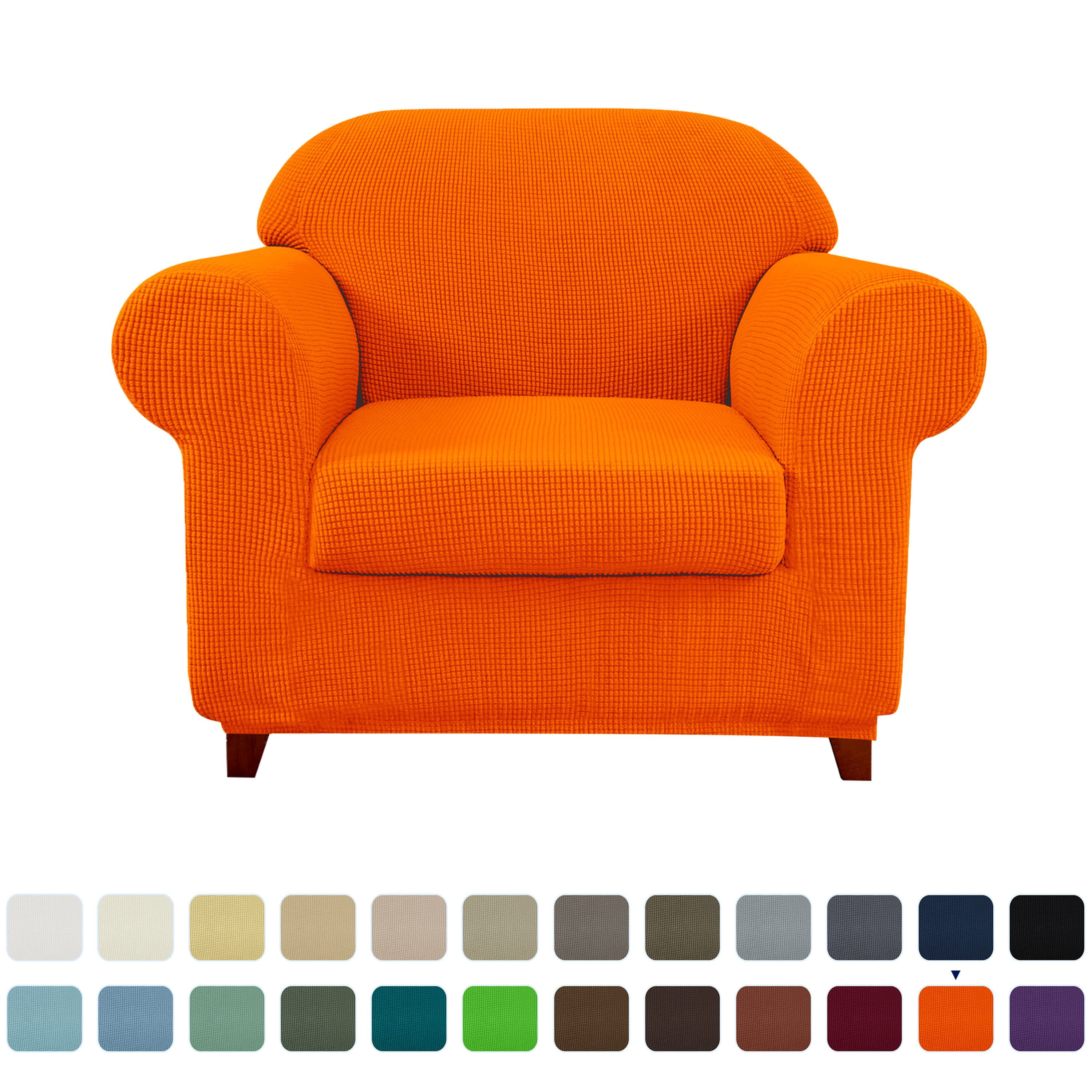 Subrtex Textured Grid Stretch Sofa Cover Couch Slipcover with Separate