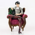 thumbnail image 1 of Anime Figure,Attack on Titan: Levi Ackerman Figure,Environmental PVC Collection Statue Model Decoration Exquisite Birthday Gift 15 cm/5.9 inches Action Figures Best Gift for Adult Kids Children Figur, 1 of 7