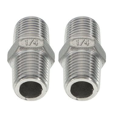 2 Pcs Stainless Steel Joint Male to Hose Adapter Water Fitting Connector Fittings Faucet