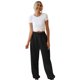 thumbnail image 2 of Pantalones de chándal sólidos para mujer Pantalones de chándal de bascudor Pantalones de entrenamiento de cintura elástica informal M negro fino Soledad Pantalones holgados de mujer, 2 of 9