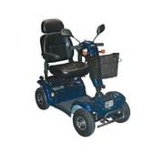 Odyssey Full Size 4 Wheel Scooter With Batteries And Charger-Color:Blue