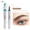 Light Brown, variant on Fork Tip Liquid Eyebrow Pen, Medium Brown, Waterproof Long Lasting Brow Pen, Natural Defined Hair Like Brows for Most Daily Hair Colors