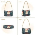 thumbnail image 7 of FORMRS Womens Shoulder Bag with Chain Strap Clutch Purse Cute Tote Handbag, Blue Christmas Santa, 7 of 7