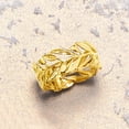 thumbnail image 5 of Ross-Simons Italian 14kt Yellow Gold Openwork Leaf Ring, Women's, Adult, 5 of 8