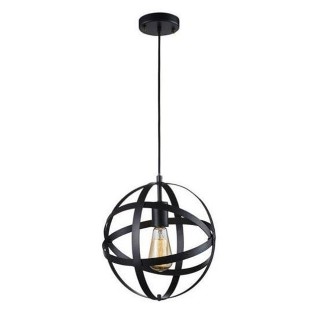 SereneLife SLLMP3108 11.8 in.in Dome Sphere Pendant Hanging Lamp Ceiling Light - Metal