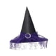 thumbnail image 2 of para Halloween, accesorios de disfraz, ala ancha para decoración, accesorios fotográficos modernos, puntiagudo, sombrero de mago para Carnaval Púrpura Yinane Sombrero de bruja, 2 of 8