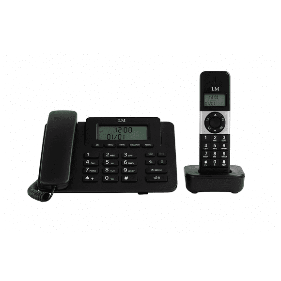 Teléfono De Escritorio E Inalámbrico LM-7502 Negro