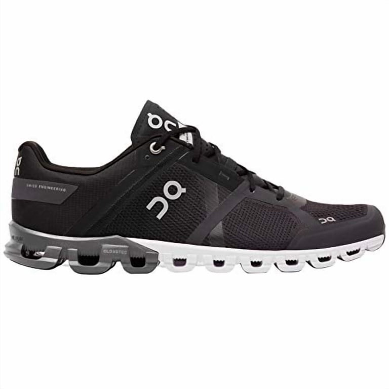 ON Running Mens Cloudflow Mesh Trainers - Black Asphalt Grey  display picture 3