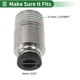 thumbnail image 4 of Conectores de aire Push para ajustes únicos 5/32" Conector neumático de inserción de plástico y metal 1/8" BSPT 2 piezas tono negro y plata, 4 of 7
