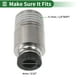 thumbnail image 4 of Conectores de aire Push para ajustes únicos 5/32" Conector neumático de inserción de plástico y metal 1/8" BSPT 2 piezas tono negro y plata, 4 of 7