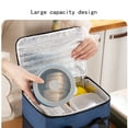 thumbnail image 5 of Lunch Bag Women, Lunch Box Lunch Bag for Women Adult Men, Small Leakproof Cute Lunch Tote Large Capacity Reusable Insulated Cooler Lunch Container for Work/Office/Picnic/Travel-Navy, 5 of 8