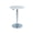 White, variant on Black Round Wood Bar Table Adjustable Height 34-44 in