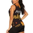thumbnail image 3 of Balery Happy Thanksgiving 1 Camiseta sin mangas estampada ligera para mujer, tops de entrenamiento sin mangas, camisetas de yoga transpirables de secado rápido.-Large, 3 of 7