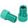 thumbnail image 2 of Suodoka Adaptador Válvula Presta a Schrader Aluminio Bicicleta Verde 2 Pzas (1.5 x 0.95 cm / 0.6 x 0.4 in), 2 of 9