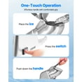 thumbnail image 4 of VEVOR Ice Crusher Machine, 143lbs Per Hour Electric 2 Blades Snow Cone Maker, Stainless Steel Shaved Ice Machine with Bowl and Cover, 300W 2000RPM Ice-Shaver for Home and Commercial Use, Silver, 4 of 9