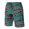 thumbnail image 4 of Balery Snake And Rose Traje de Baño Estilo Hawaiano para Hombre, Shorts de Secado Rápido con Bolsillos-Small, 4 of 6