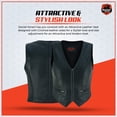 thumbnail image 5 of Daniel Smart Women Leather Vest – Cinched leather sides Vest with size adjustment for perfect fit & Multipurpose Pockets, 5 of 8
