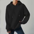 thumbnail image 2 of Vedolay Women Hoodless Hoodies Fashion Plus Size Tie Dye Sweatshirt Womens Fashion Black,S, 2 of 5