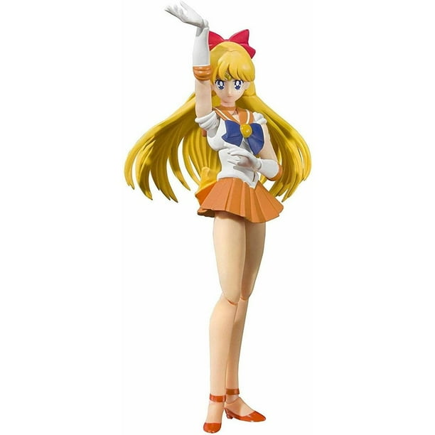 NACIONES TAMASHII - Pretty Guardian Sailor Moon - Sailor Venus - Edición de animación en color - Figura de acción Bandai Spirits S.H.Figuarts