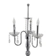 thumbnail image 6 of DecMode 63" 3 Light Silver Floor Lamp with Black Microfiber Shade, 6 of 10