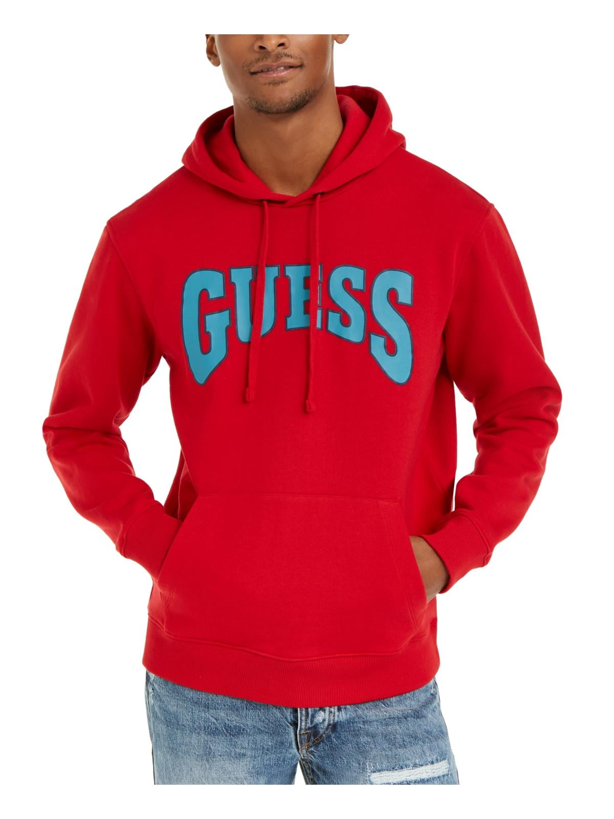 guess hoodie red