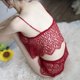 thumbnail image 3 of Gibobby Ropa de dormir para mujer con encaje Día de San Valentín Ropa interior sexy con cordones en la espalda abierta para mujer Camisón sexy con correa hueca Ropa (Rojo,Talla única), 3 of 5