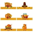 thumbnail image 3 of Upgraded HEROOY 6Pcs Thanksgiving Theme Paper Hat Pumpkin Turkey Birthday Photo Prop Party Decoration Hat C, 3 of 4