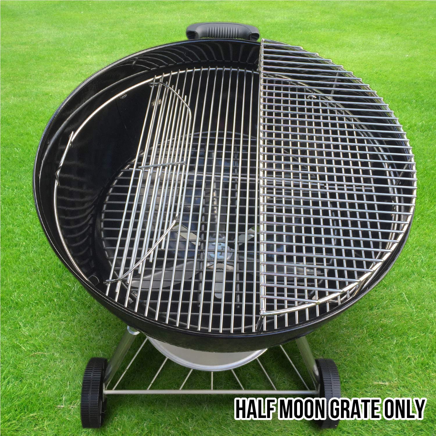 The Original 'Upper Deck' Stainless Steel Grilling Rack/Warming Rack/Smoking Rack/Charcoal Grill Grate- Use with Weber 22 inch Kettle Grill- Charcoal Grilling Accessories and Grill Tools Grill Rack? - image 3 of 6