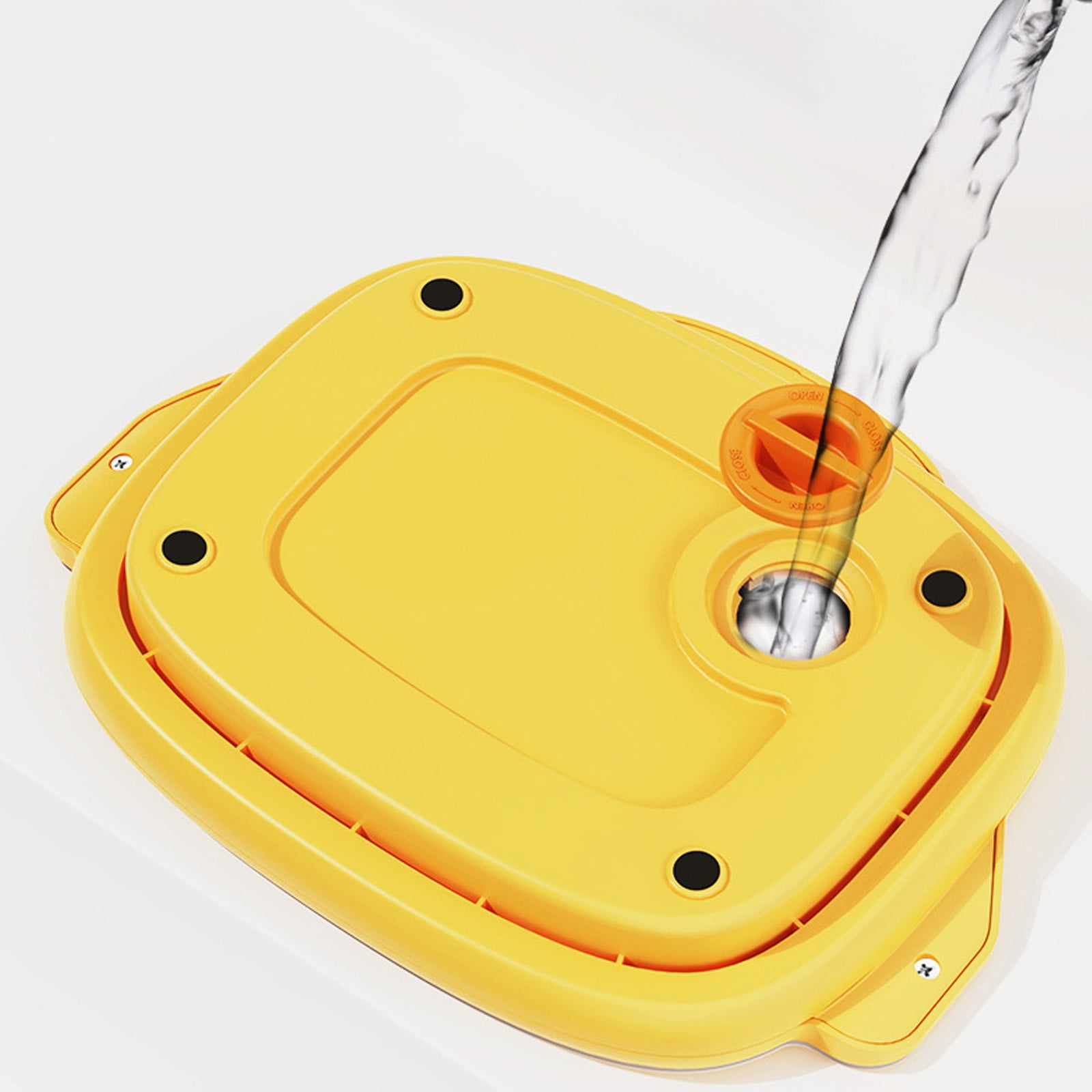 1Pc Rolled Ice Cream Maker,Ice Roll Maker Plate With 2 Spatulas,Instant Cold Plate Rolled Ice Machines For Homemade DIY Smoothies,Frozen Yogurt Rolls Tray,Instant Gelato Pan/Roll,Yellow,9.92x7.67"