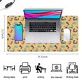 thumbnail image 5 of Long Mouse Pads for Desk,Yellow Cartoon Dinosaurs Pattern Desk Mats on Top Of Desks, Desk Mouse Pad Extra Large with 3mm Non-Slip Base and Stitched Edge for Gaming,Office,Work,Home 31.5"x15.7", 5 of 6