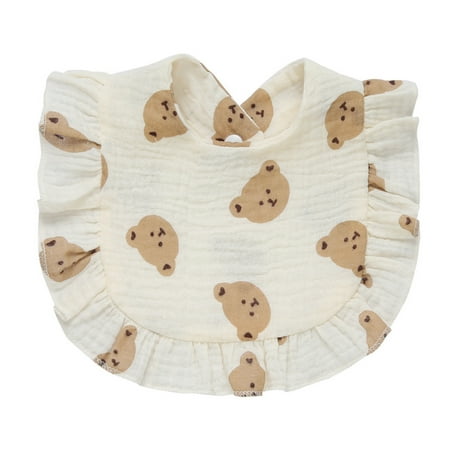 

Drool Bibs 3D Printing Floral Bib Baby Gender Neutral Soothing Nursing Burp Bib