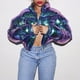 thumbnail image 4 of Abrigo corto, otoño e invierno, chaqueta cálida de manga larga abullonada para mujer, chaqueta de algodón de colores brillantes, multifuncional, 4 of 5