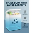 5.0 Cu.ft Small Chest Freezer Deep Freezer with Removable Basket and