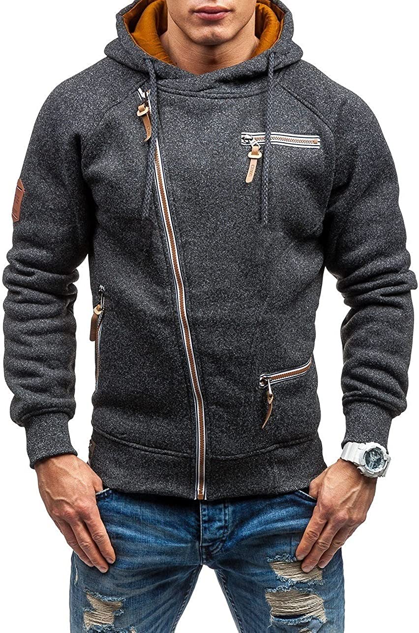 Men's Fashion Cool Hoodies Jacket Slim 
